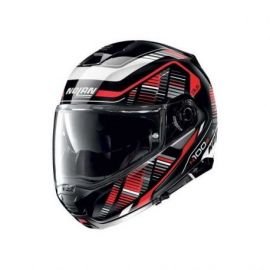 CASCO N100-5 PLUS STARBOARD N-COM 45 NGO BCO ROJO XXL NOLAN