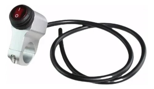 SWITCH SERCOMOTO DE 25MM 1 INCH MOTOCICLETA HARLEY YAMAHA PLATA
