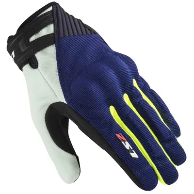 GUANTES VEL LS2 L AZL/AMA FLUO DART 2 TEXTIL