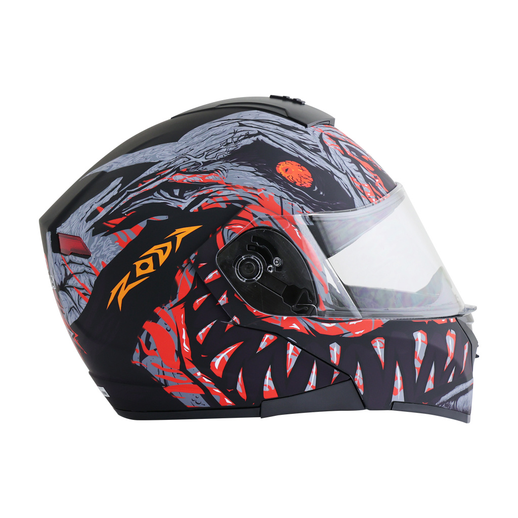 CASCO RODA LUMINAR XL NGO/RJ MATE LED CONDE RIDER ABATIBLE