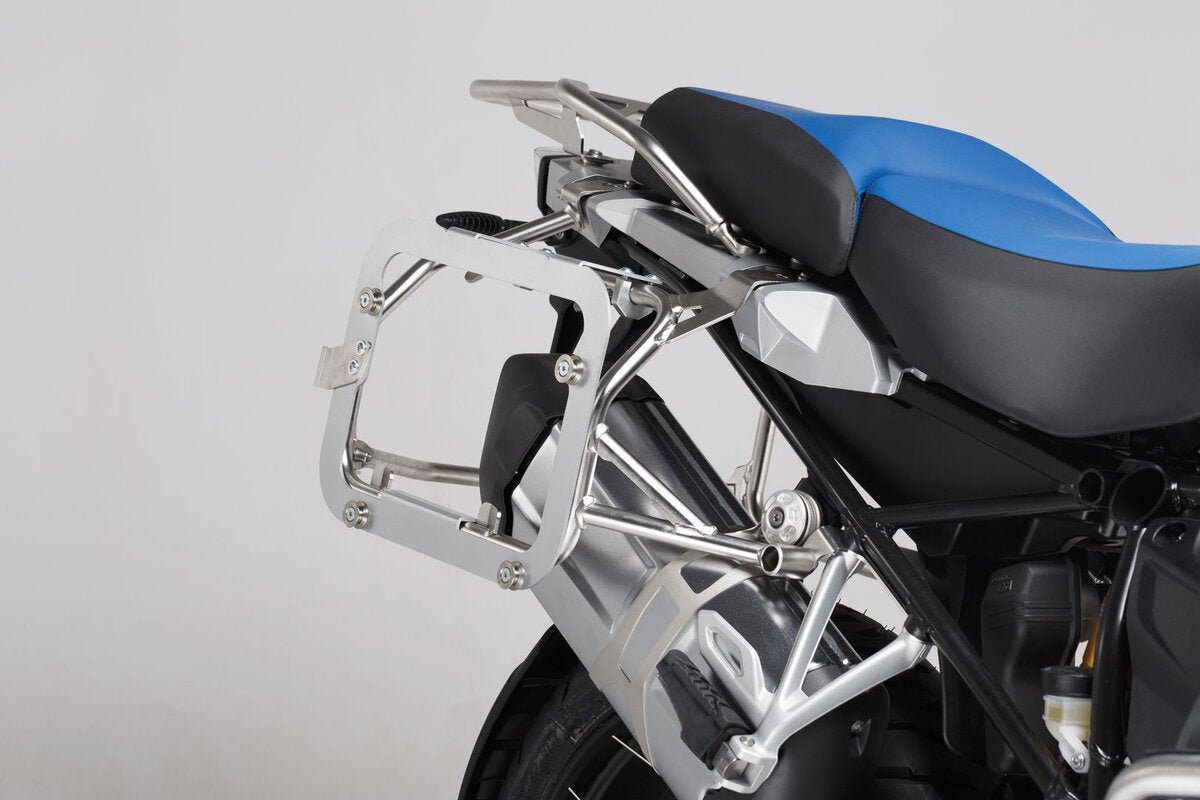 TRAX EVO SIDECASE ADAPTER KIT. SILVER. FOR OEM BMW R1200GS LC ADV. IN PAIRS.