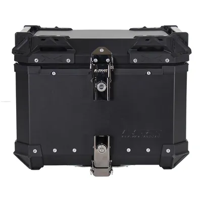 BAUL TRASERO MOTOCICLETA LS2 S45 ALUMINIO NEGRO 45 LTS