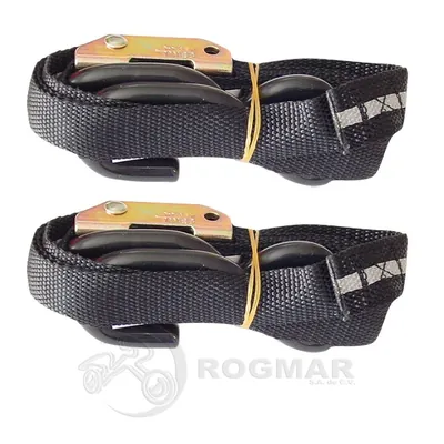TIE-DOWN NEGRO C/ LINEA REFLEJANTE (JUEGO) T