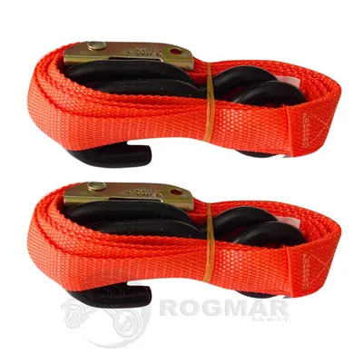 TIE-DOWN NARANJA FLUORESCENTE (JUEGO) TWN