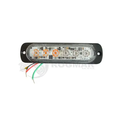 ESTROBO 6 LEDS 4 LUZ ROJA/AMBAR 6W 10-3019V 16