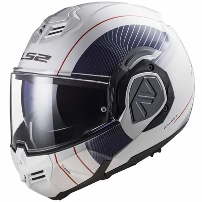CASCO ABATIBLE LS2 ADVANT COOPER L BCO AZUL FF906