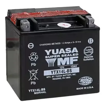 ACUMULADOR YUASA YTX14L-BS POLO INVERTIDO YUASA TWM