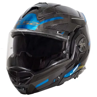 CASCO ABATIBLE LS2 ADVANT X SPECTRUM NGO TIT AZUL FF901 L