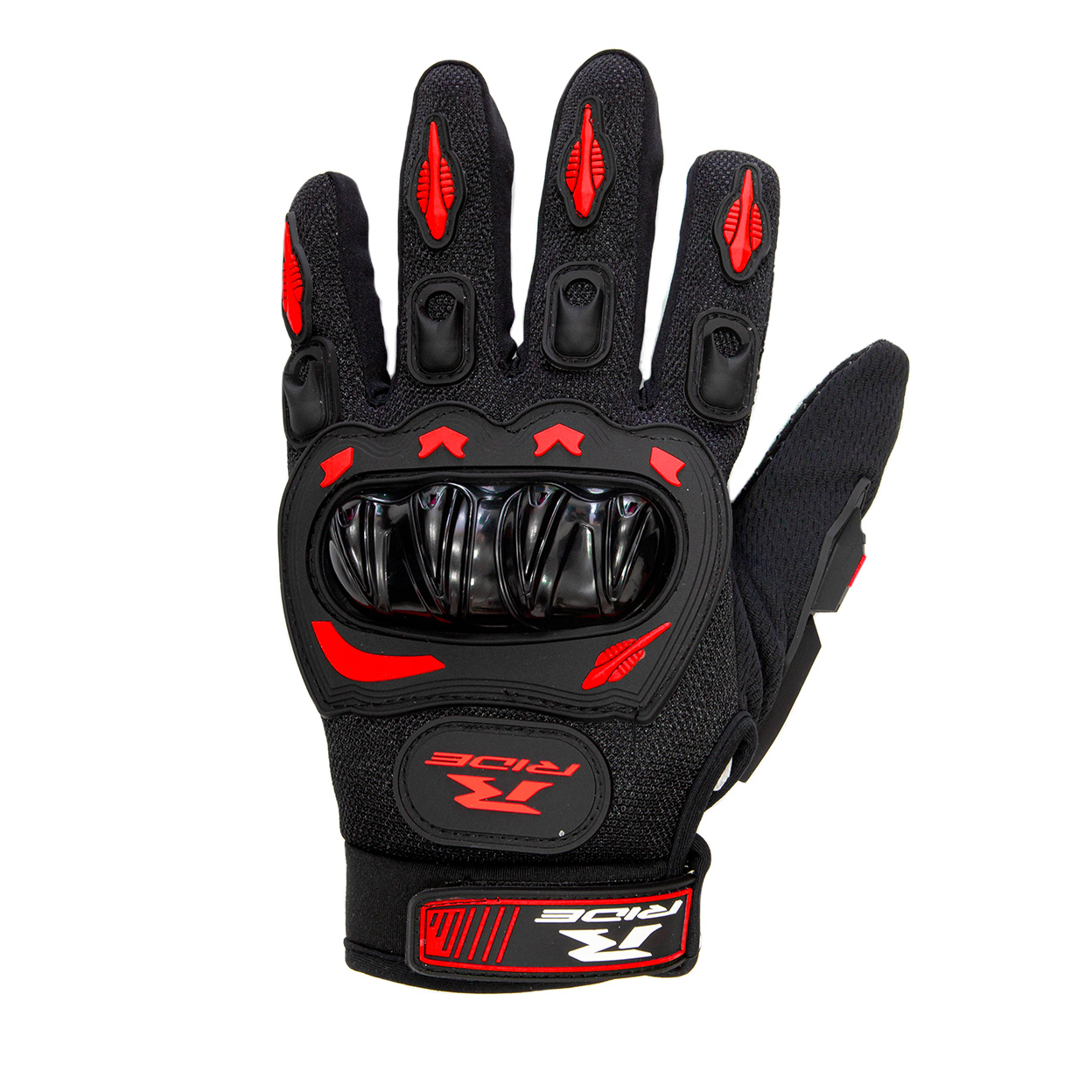 GUANTES URBAN NEGRO/ROJO L