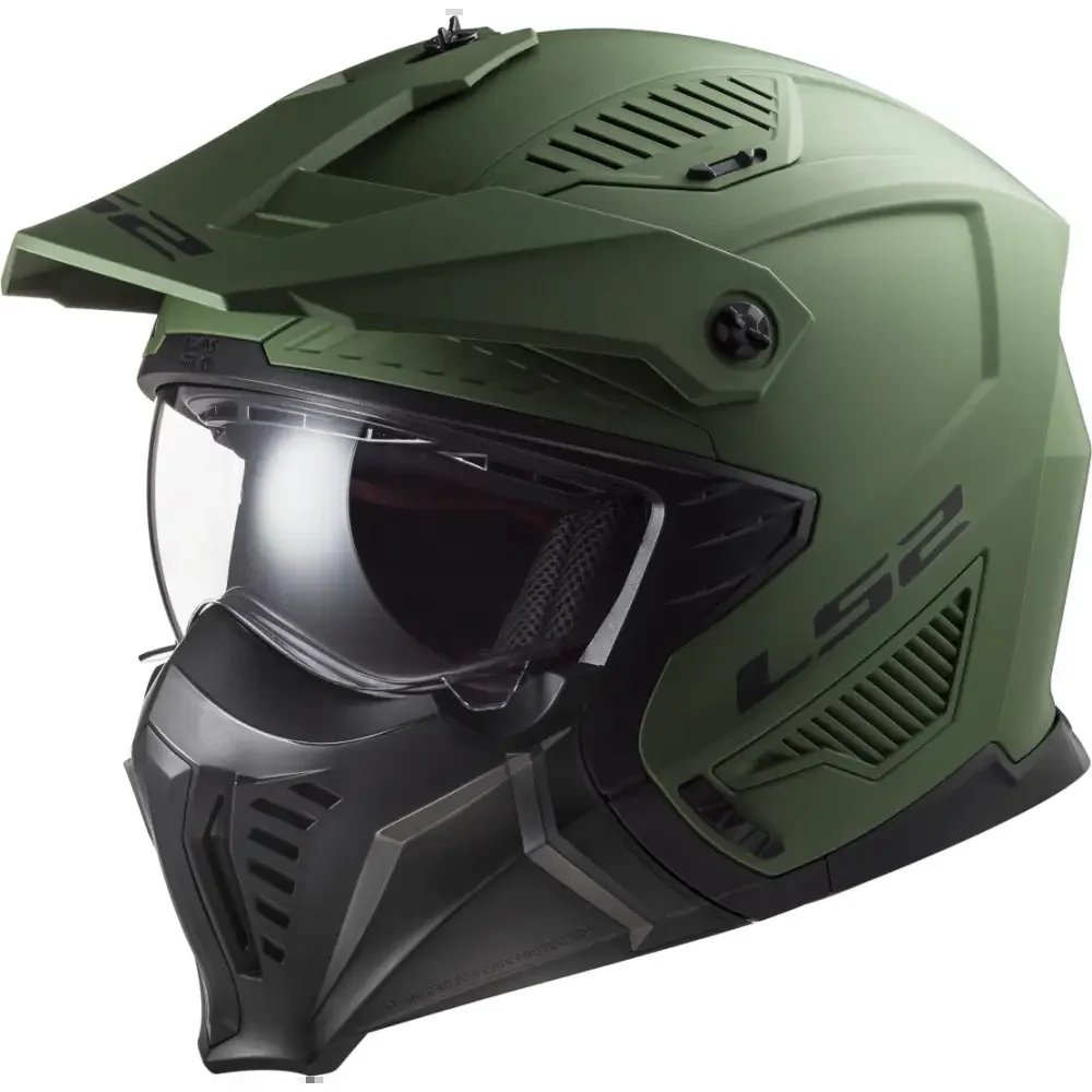 CASCO CERRADO LS2 DRIFTER SOLID VDE MATE OF 606 M