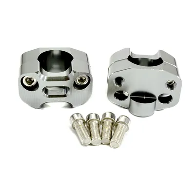 SOPORTE MANUBRIO TECHX2 UNIVERSAL PLATA 28MM