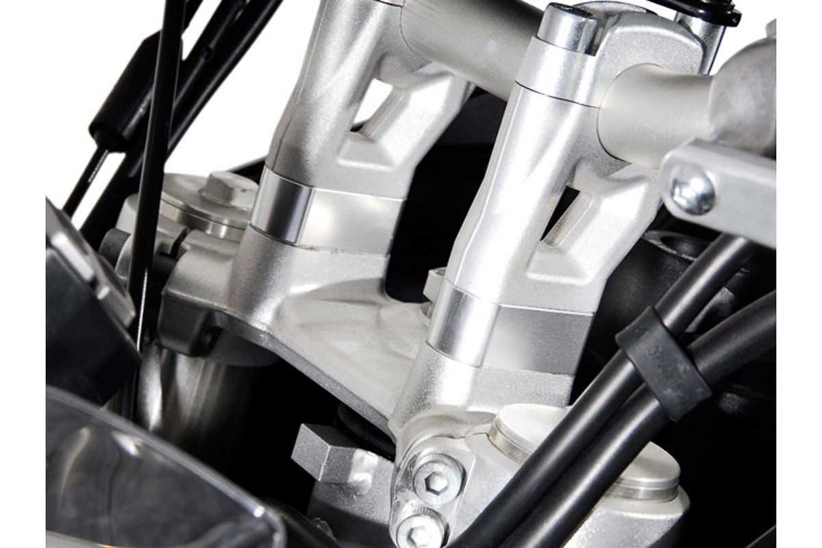 HANDLEBAR RISER H 20 MM SILVER TRIUMPH TIGER 800 XC 1200 XC