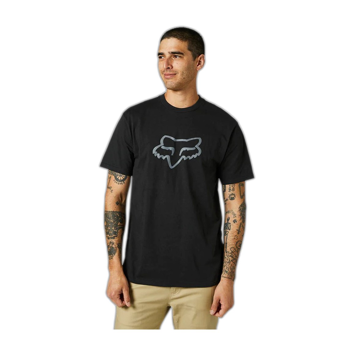 PLAYERA FOX LEGACY FOX HEAD NEGRO L