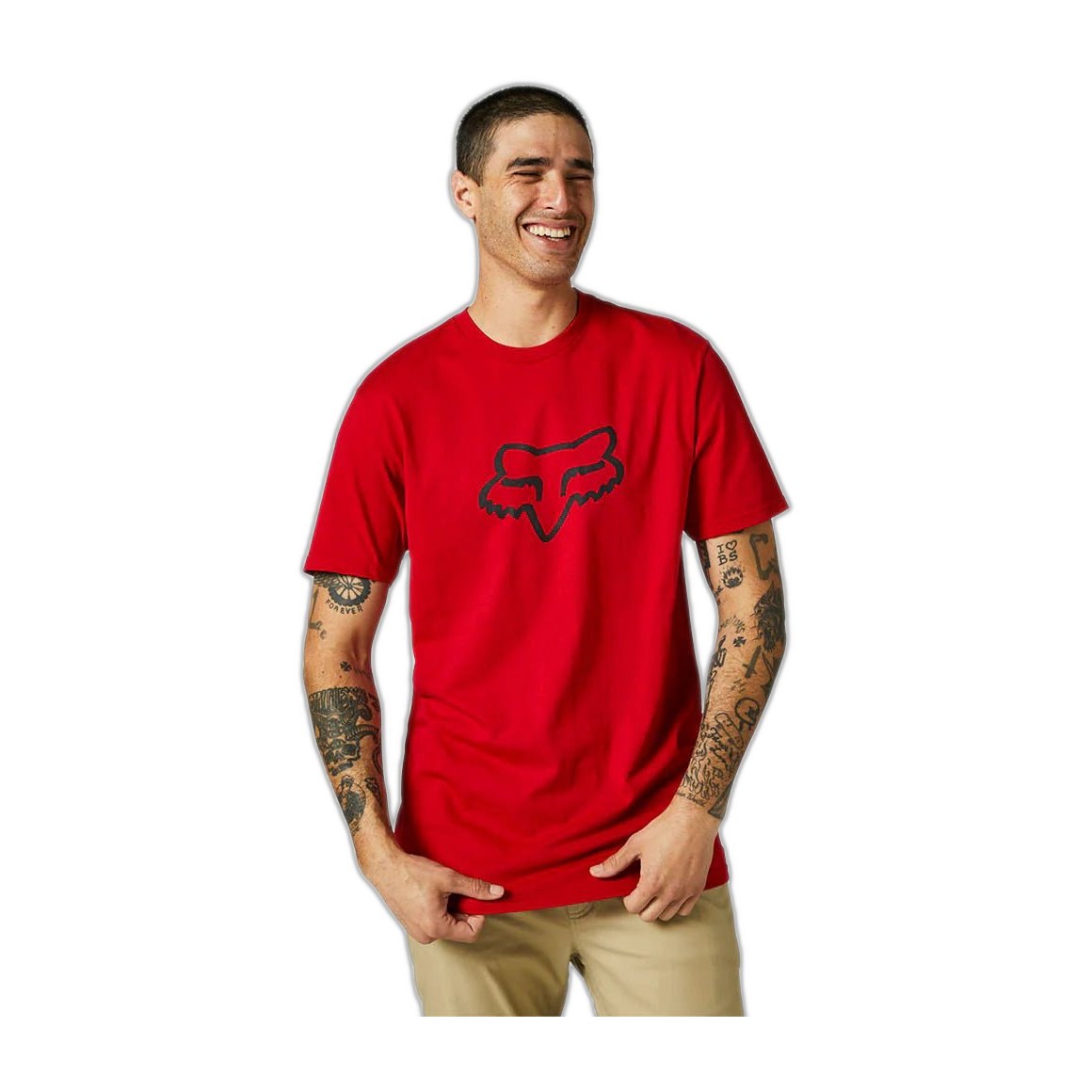 PLAYERA FOX LEGACY FOX HEAD ROJO 2X