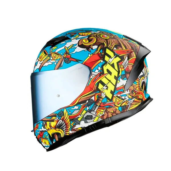 CASCO FORCE VALHALLA ROJO AZUL MATE L MAX