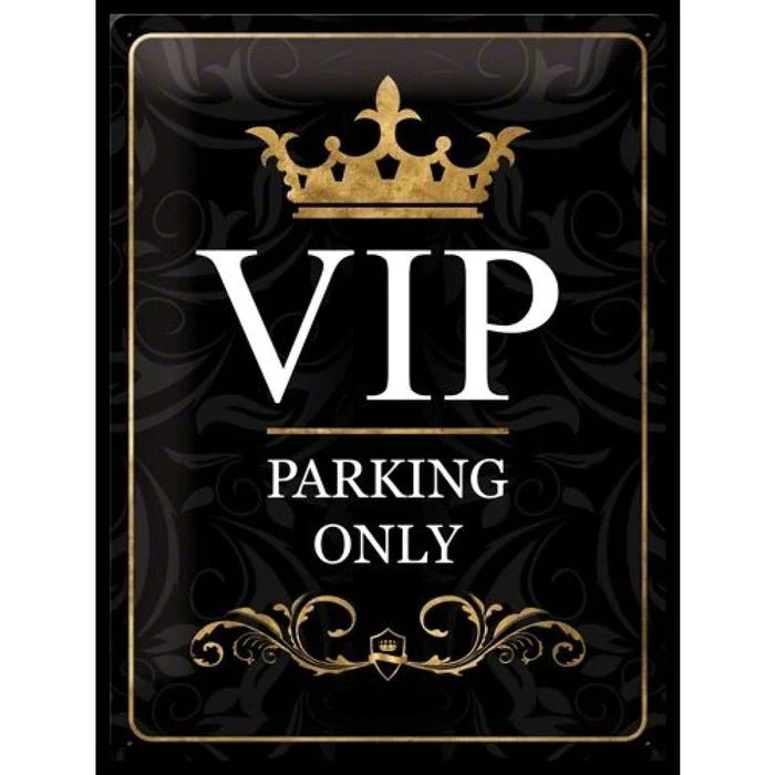 CARTEL 20 X 30 VIP PARKING ONLY
