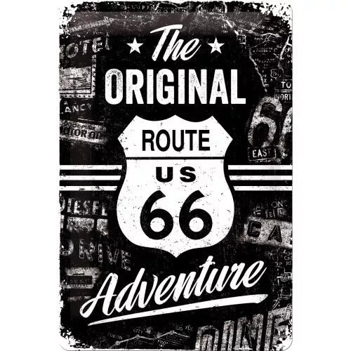 CARTEL 20 X 30 ROUTE 66 THE ORIGINAL ADV
