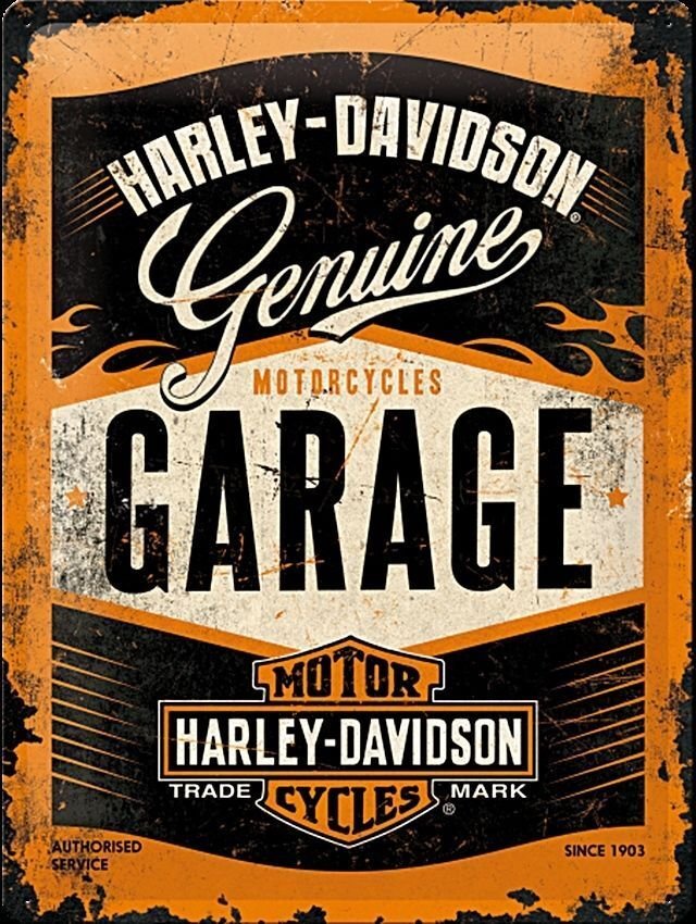 CARTEL 20 X 30 HARLEY GARAGE