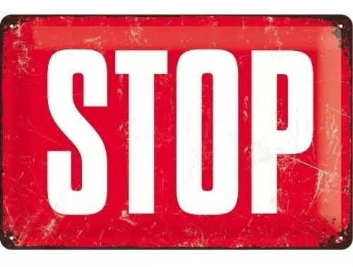 CARTEL 20X30 STOP