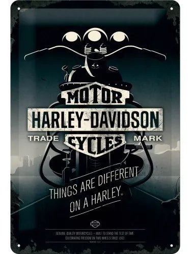 CARTEL 20X30 HARLEY THINGS ARE DIFFERENT