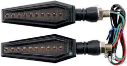 DIRECCIONAL IRON RACING LED BI-COLOR AMARILLO/BLAMCO
