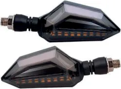 DIRECCIONAL IRON RACING LED BI-COLOR AMARILLO/BLANCO