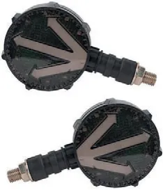 DIRECCIONAL IRON RACING LED BI-COLOR AMARILLO/BLANCO