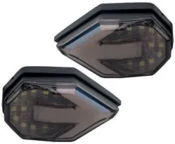 DIRECCIONAL IRON RACING LED BI-COLOR AMARILLO/BLANCO