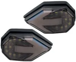 DIRECCIONAL IRON RACING LED BI-COLOR AMARILLO/ROJO