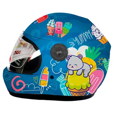 CASCO ALESSIA INFANTIL C/LUZ PALETA BABY BRILLANTE CERRADO