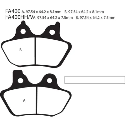 ZAPATA FA400 EQUIVALE A FA299 EBC