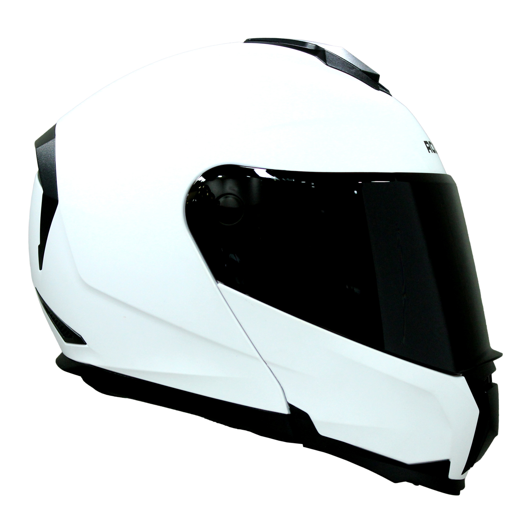 CASCO RODA REVENGE PRO S BLANCO MATE MICA HUMO ABATIBLE SVS
