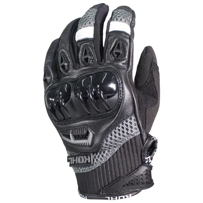 GUANTES VEL KOHL L GRIS KOHL-204 TEXTIL/PIEL VENTILADO