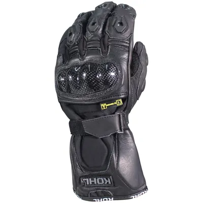 GUANTES VEL KOHL L NEGRO KOHL-312 TEXTIL/PIEL