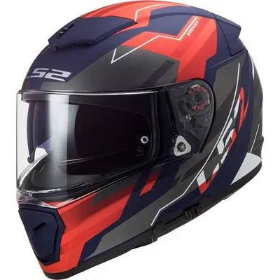 CASCO CERRADO LS2 BREAKER BETA L ROJ/AZL/MATE FF390