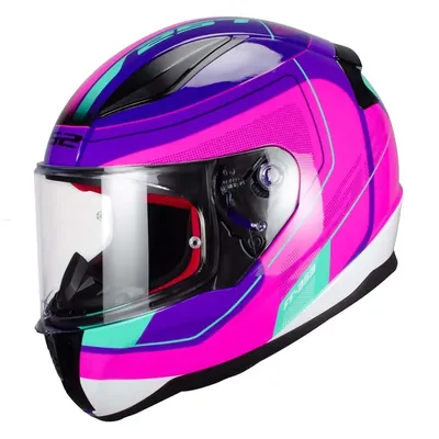 CASCO CERRADO LS2 RAPID II GRAPHIC L ROS/MOR/TURQ/BCO FF353