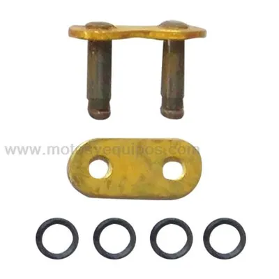 CANDADO CADENA 530KRO O RING REMACHADO ORO RK