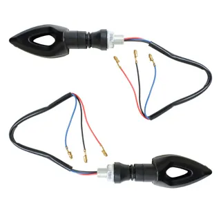 DIRECCIONAL RODA DEL/TRAS FLECHA AMBAR SECUENCIAL CON CUARTO LED SET 12V