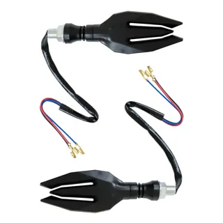 DIRECCIONAL RODA DEL/TRAS TRIDENTE BLANCO CON LUZ CUARTO LED SET 12V