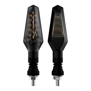 DIRECCIONAL RODA DEL/TRAS AGATA AMBAR CON LUZ CUARTO MULTICOLOR LED SET 12V