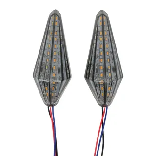 DIRECCIONAL RODA DEL/TRAS AUTOADHERIBLE SECUENCIAL CON LUZ CUARTO AMBAR LED SET 12V