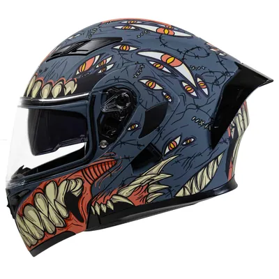CASCO R7 RACING UNSCARRED ARGOS L ABATIBLE DOBLE MICA DOT