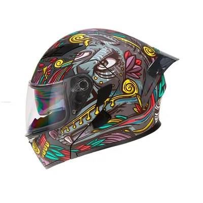 CASCO R7 RACING UNSCARRED L XOLOITZCUINTLE ABATIBLE DOBLE MICA DOT