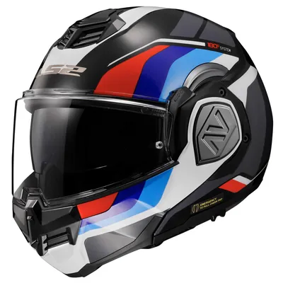 CASCO ABATIBLE LS2 ADVANT SPORT L NGO AZL ROJ FF906