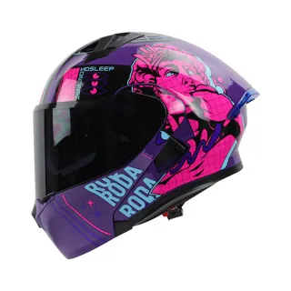 CASCO RODA RUSH M ROSA MASTER PIECE MICA HUMO ABATIBLE SVS