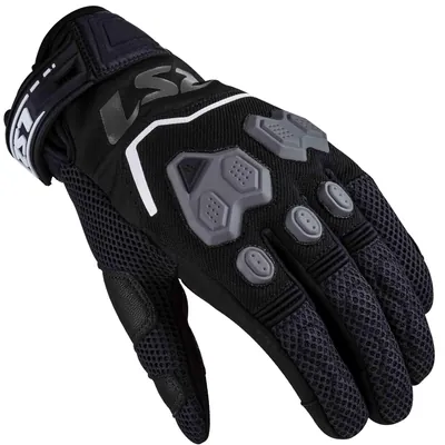GUANTES VEL LS2 L NEGRO VEGA TEXTIL