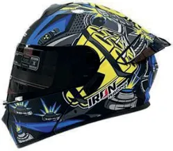 CASCO IRON RACING BOTECE XL ANDRES AZUL IR-120 ABATIBLE