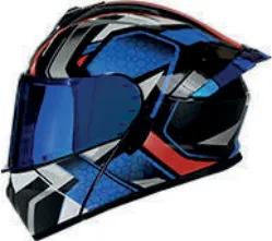CASCO IRON RACING BOTECE XL DIEGO ROJO IR-120 ABATIBLE