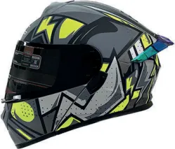 CASCO IRON RACING BOTECE XL JUAN GRIS IR-120 ABATIBLE