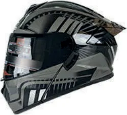 CASCO IRON RACING BOTECE XL SANTIAGO GRIS IR-120 ABATIBLE